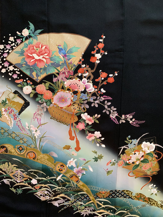 Kimono fabric for custom dress order, fabric #94