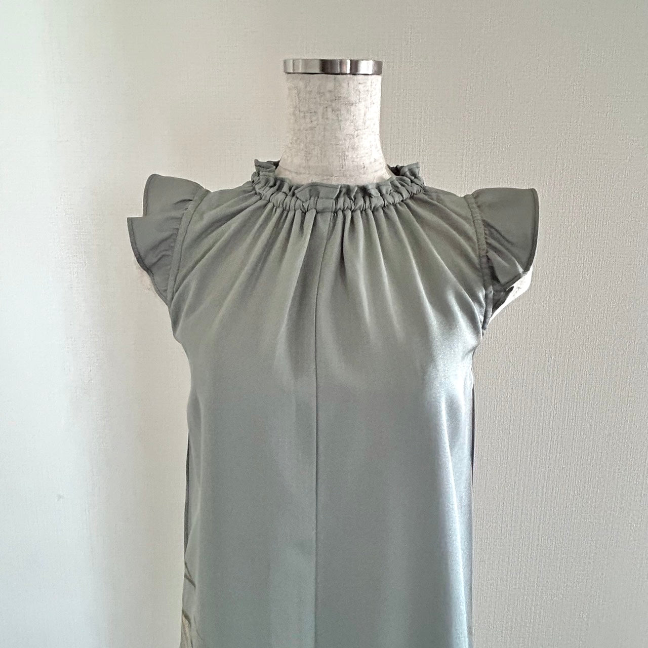 Silk Kimono dress, Houmongi 訪問着, Handcrafted, Rice plant 稲穂, #pre26