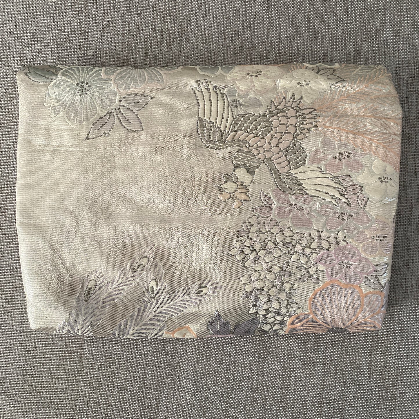 Silk Obi Pouch, Clutch, Handcrafted, Upcycled