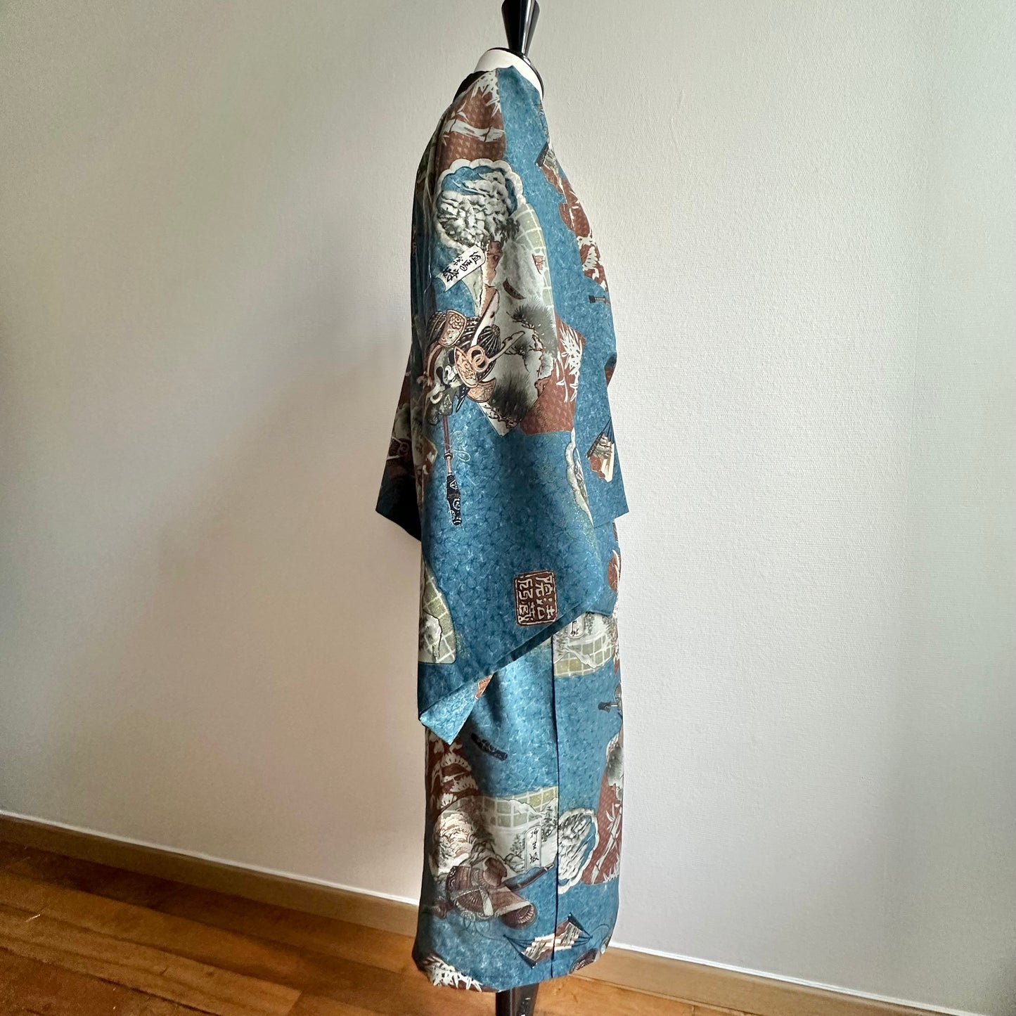 Shortened Kimono, Kimono long jacket, made of wool