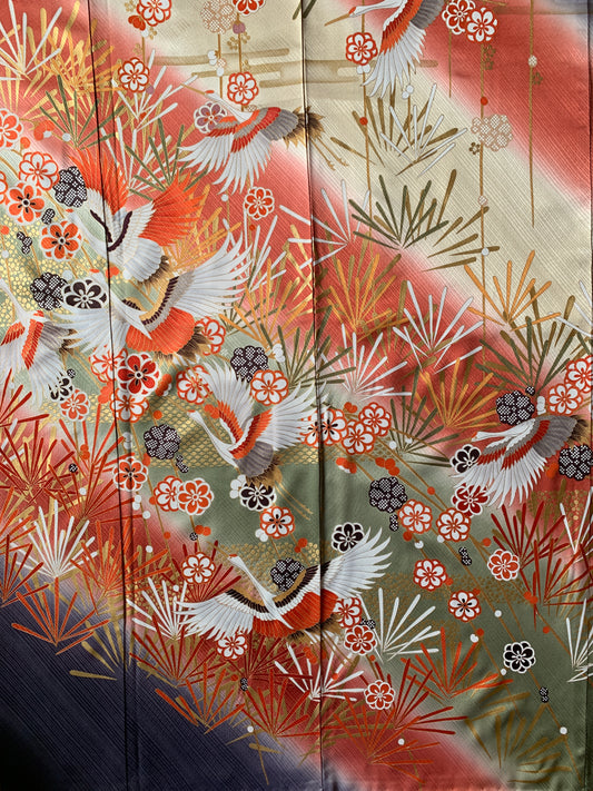 Kimono fabric for custom dress order, fabric#174