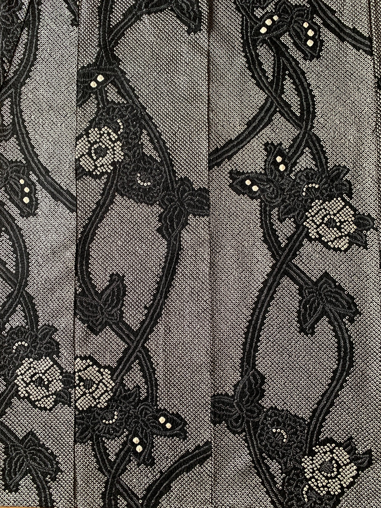 Kimono fabric for custom dress order, fabric#172 Shibori Furisode  絞り 振袖