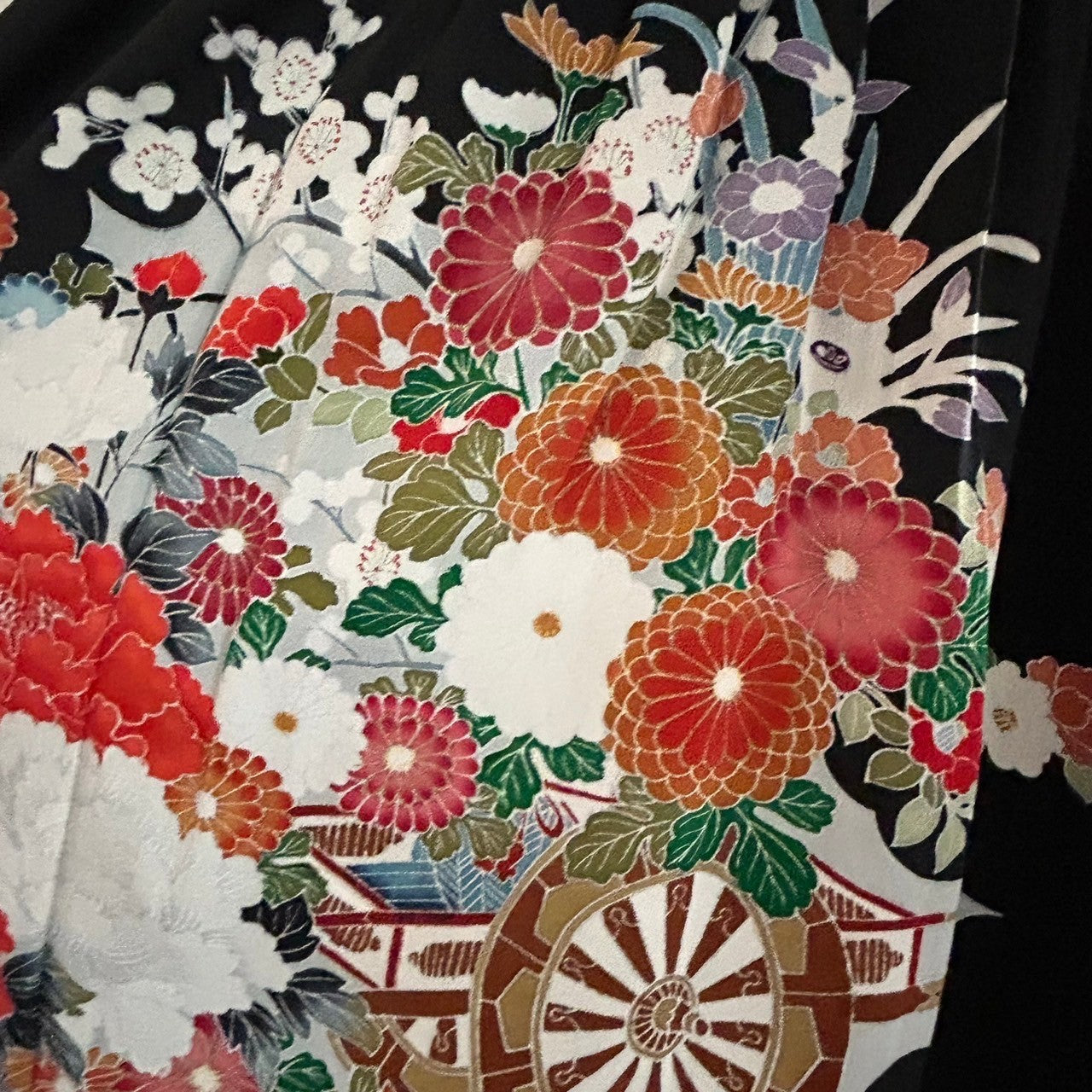 Silk Kimono dress, Tomesode 留袖, hand crafted, Upcycled, #pre6