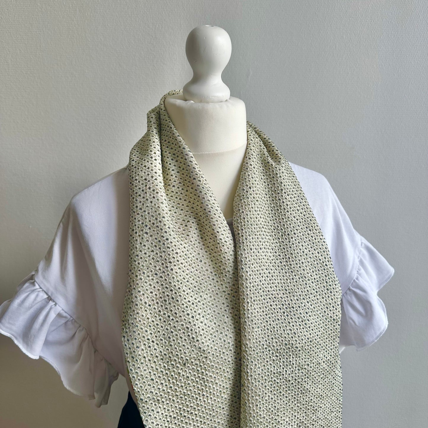 3 ways Silk Kimono scarf, Tax and Shipping fee included Handcrafted, Upcycled, #2131