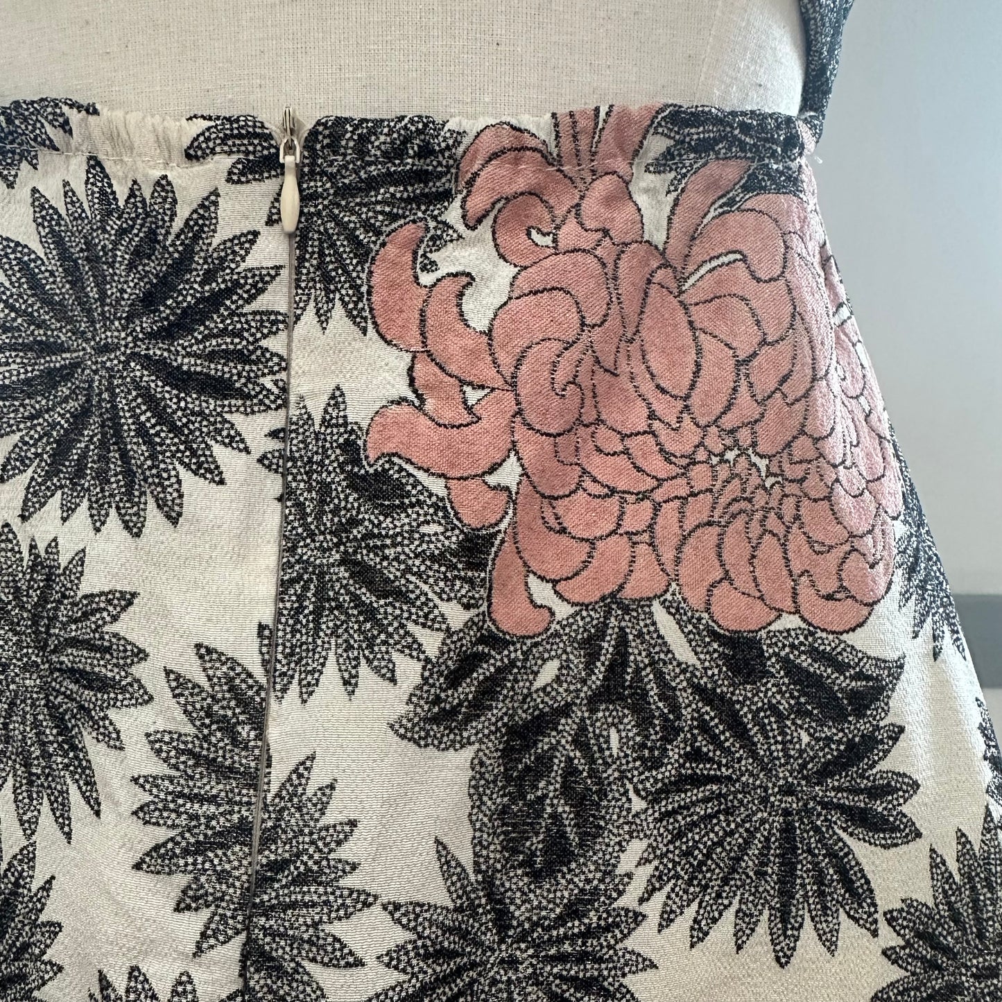 Silk Kimono dress, Komon 小紋, Handcrafted, Upcyced, Majorika