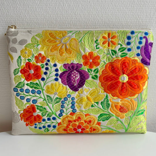 Pochette Obi en soie, fabriquée à la main, recyclée, #3017