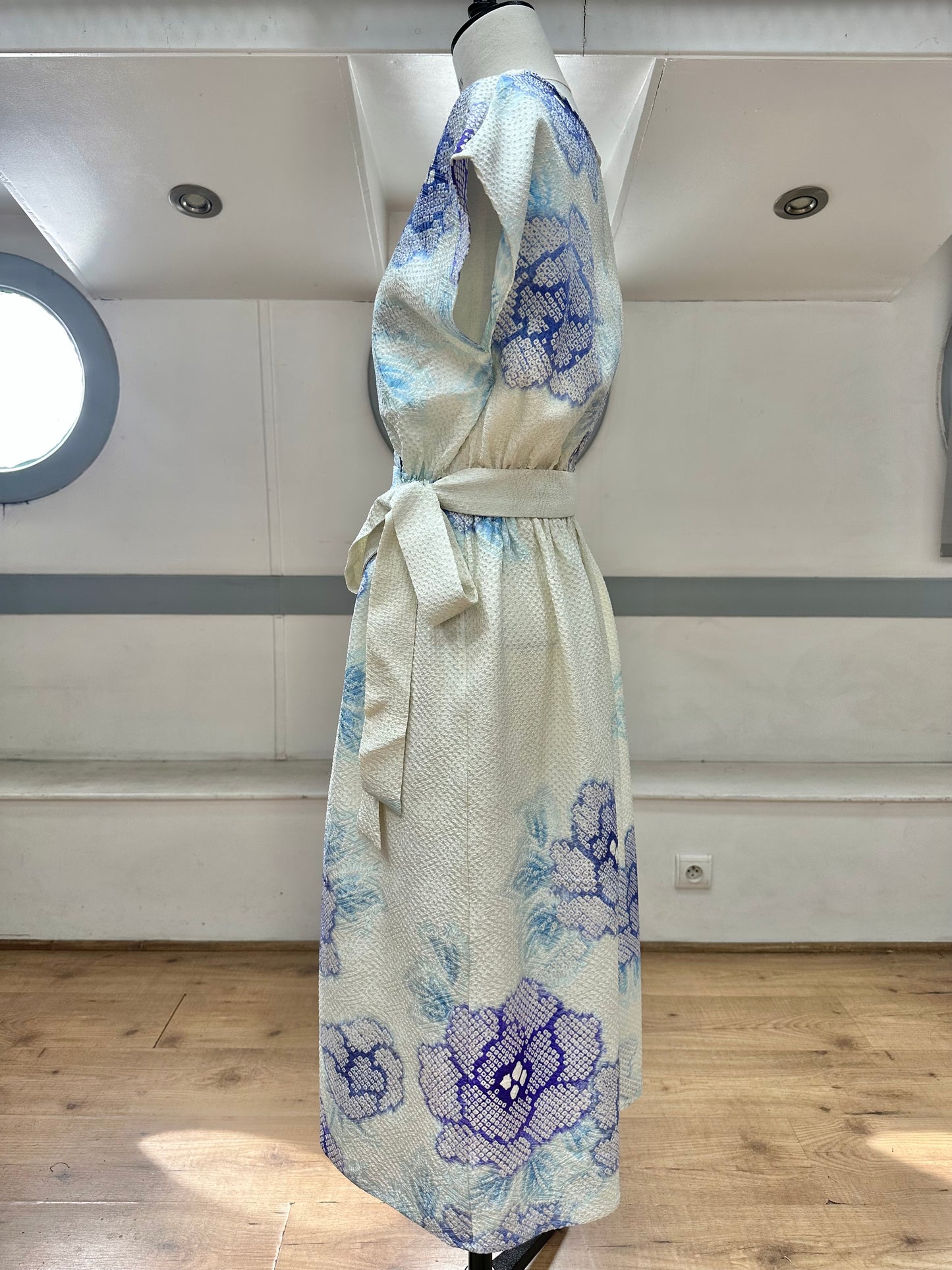 Silk Kimono dress, Furisode 振袖, Handcrafted, Upcyced #pre Furisode3