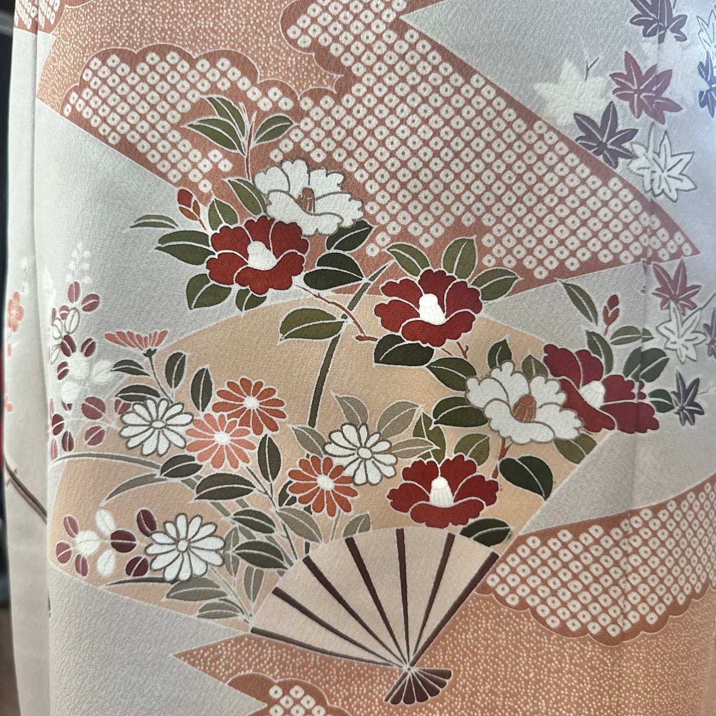 Silk Kimono dress, Houmongi 訪問着, Handcrafted, Upcyced #pre Furisode3