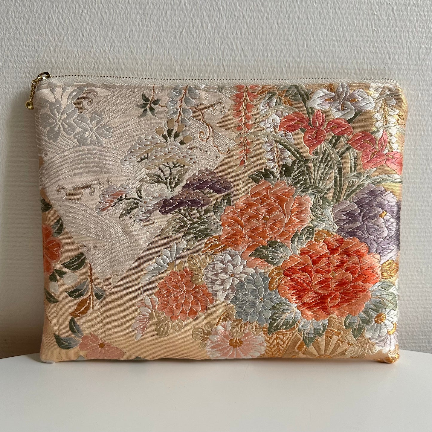 Pochette Obi en soie, fabriquée à la main, recyclée, #3023