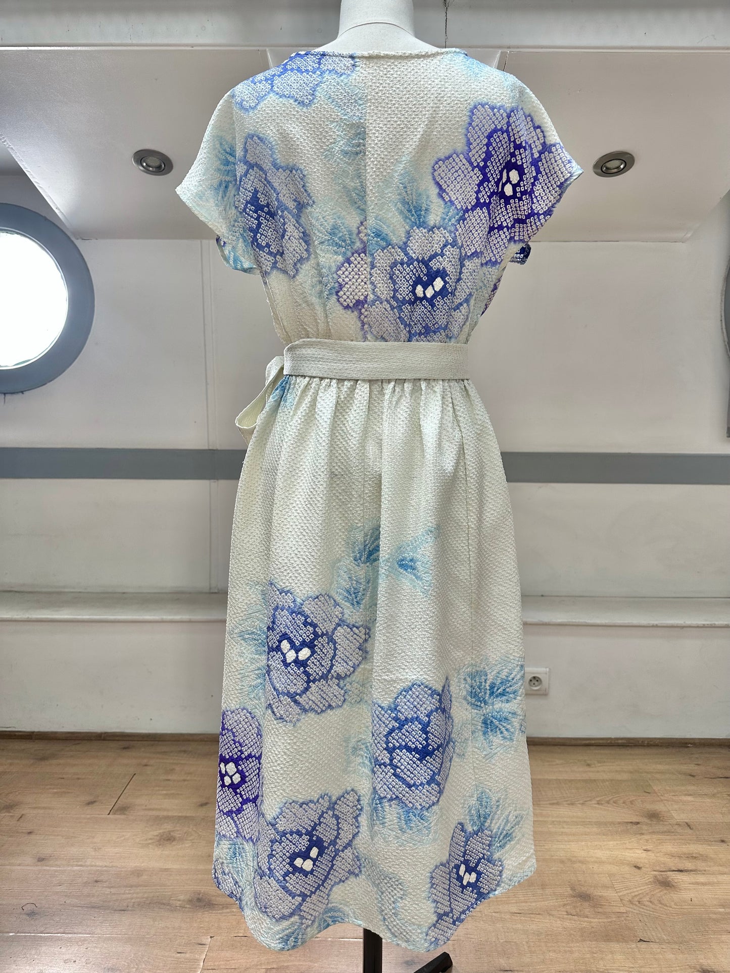 Silk Kimono dress, Furisode 振袖, Handcrafted, Upcyced #pre Furisode3