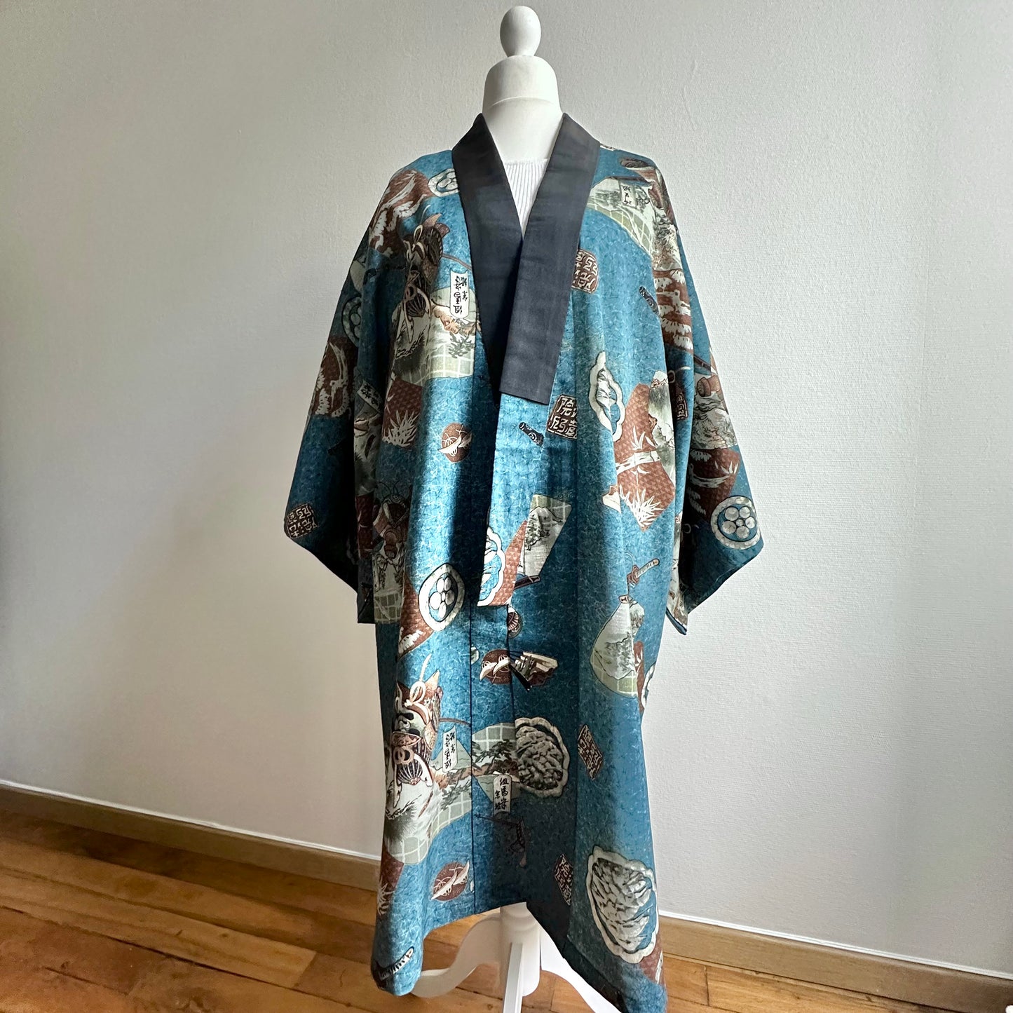 Shortened Kimono, Kimono long jacket, made of wool