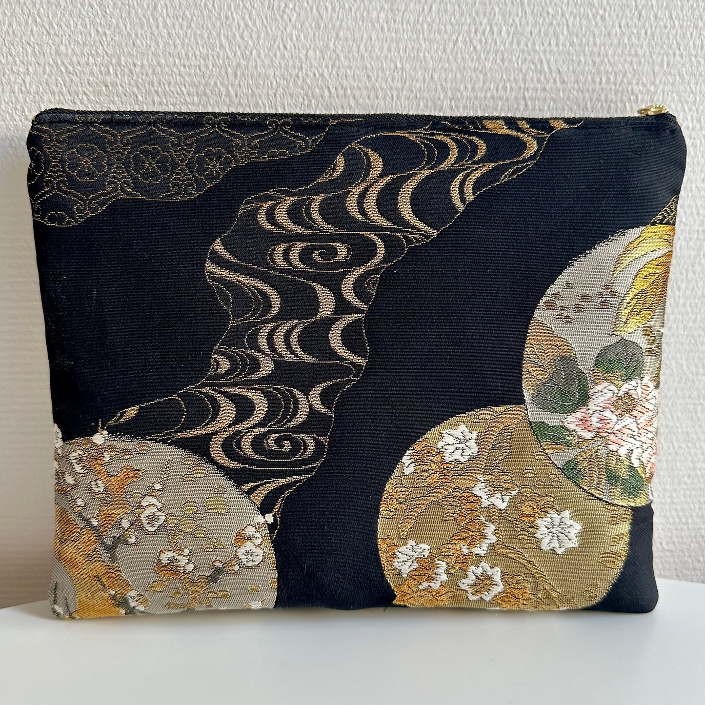 Pochette Obi en soie, fabriquée à la main, recyclée, #3028