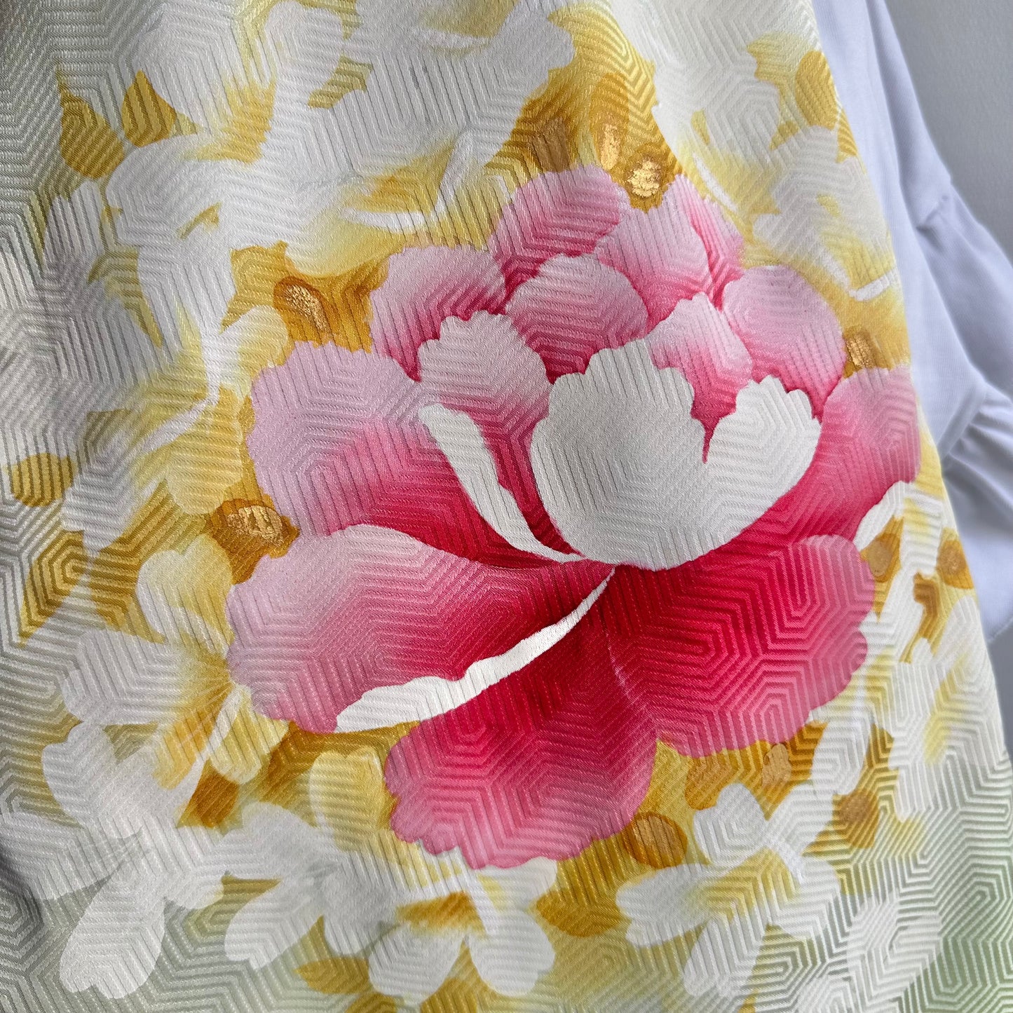 3 ways Silk Kimono scarf, Tax and Shipping fee included Handcrafted, Upcycled, #2130