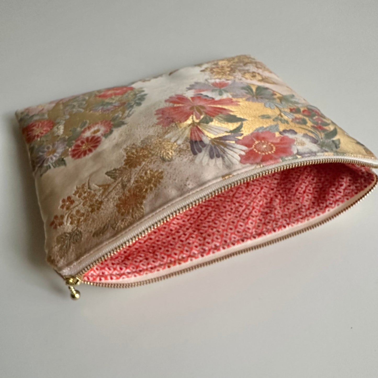 Pochette Obi en soie, fabriquée à la main, recyclée, #3024