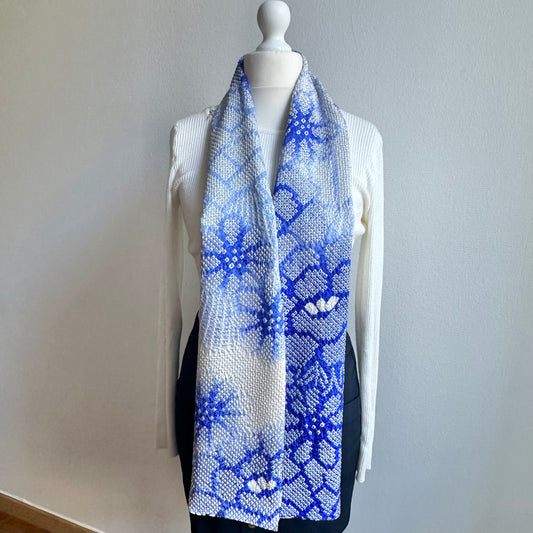 Silk Kimono scarf, Handcrafted, Upcycled, #2068