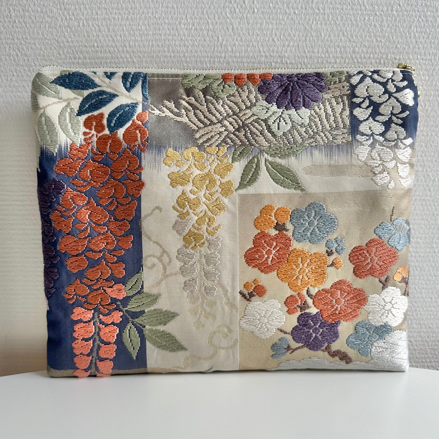 Pochette Obi en soie, fabriquée à la main, recyclée, #3031