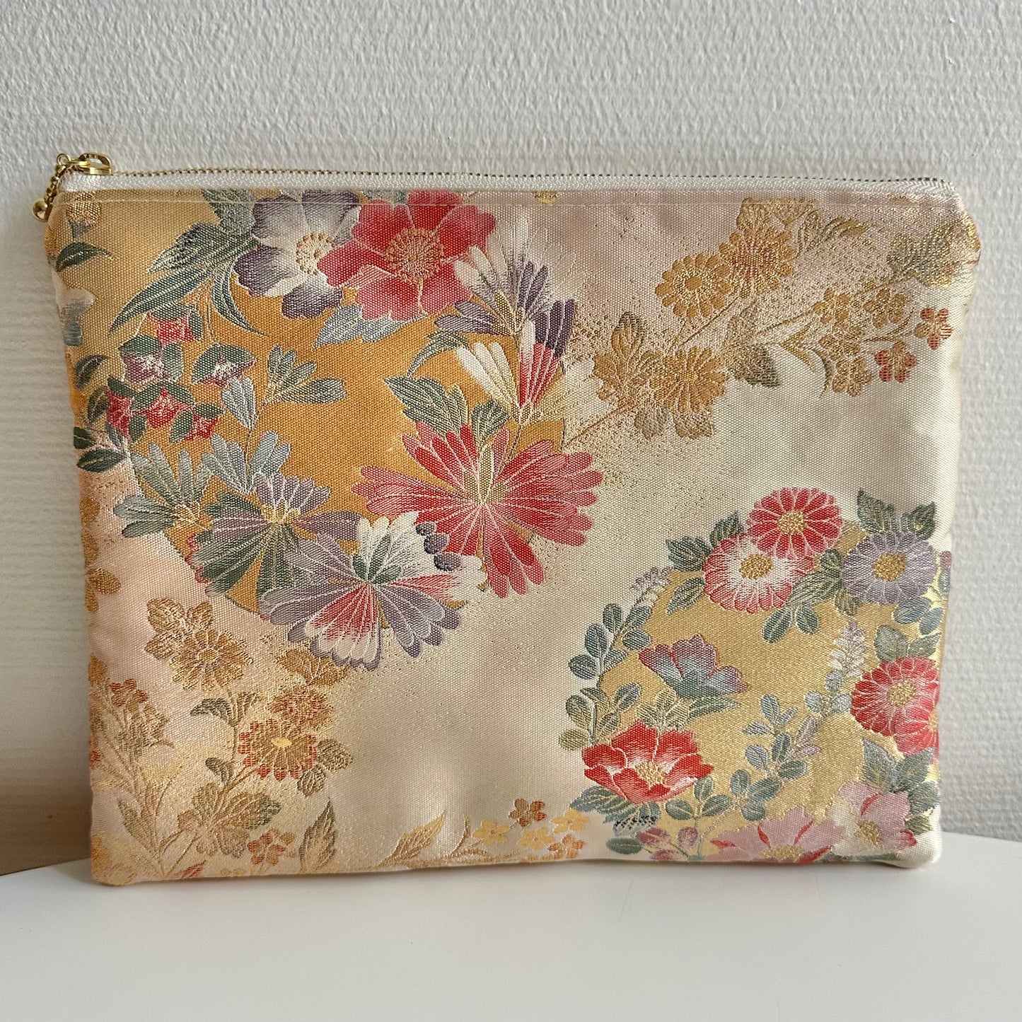 Pochette Obi en soie, fabriquée à la main, recyclée, #3024