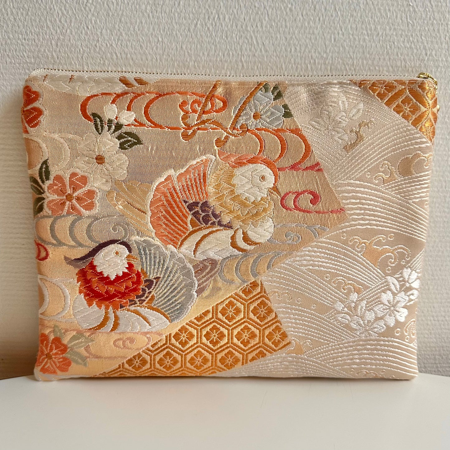 Pochette Obi en soie, fabriquée à la main, recyclée, #3023