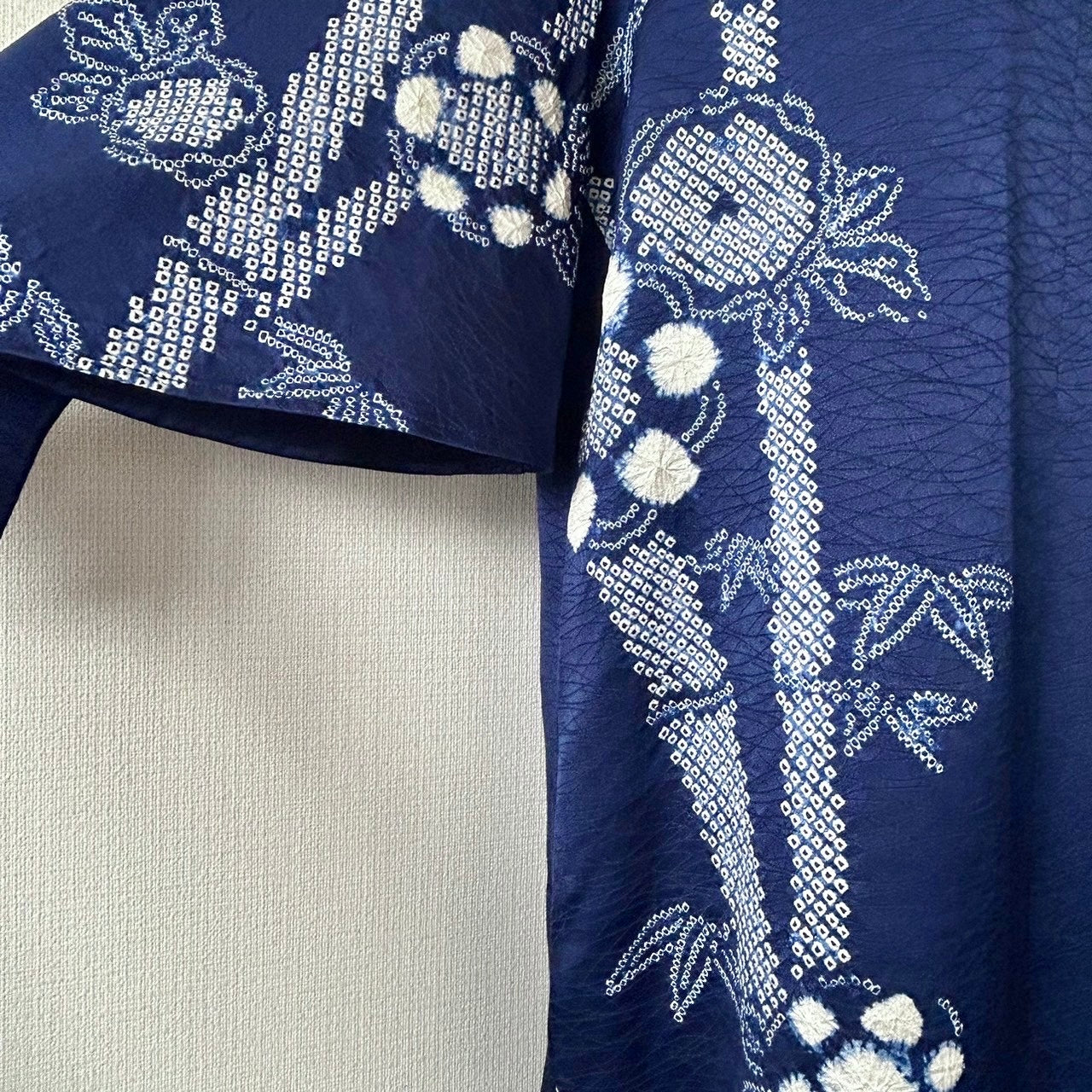 Kimono robe, Houmongi 訪問着, fabriquée à la main, recyclée #pre32