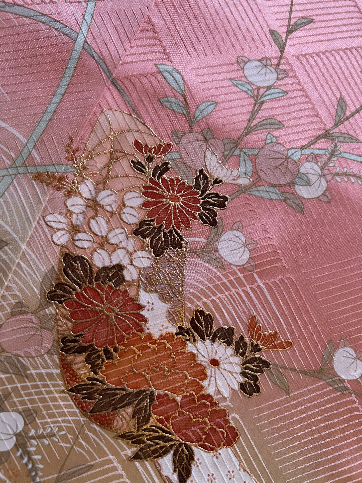 Kimono fabric for custom dress order, fabric #91