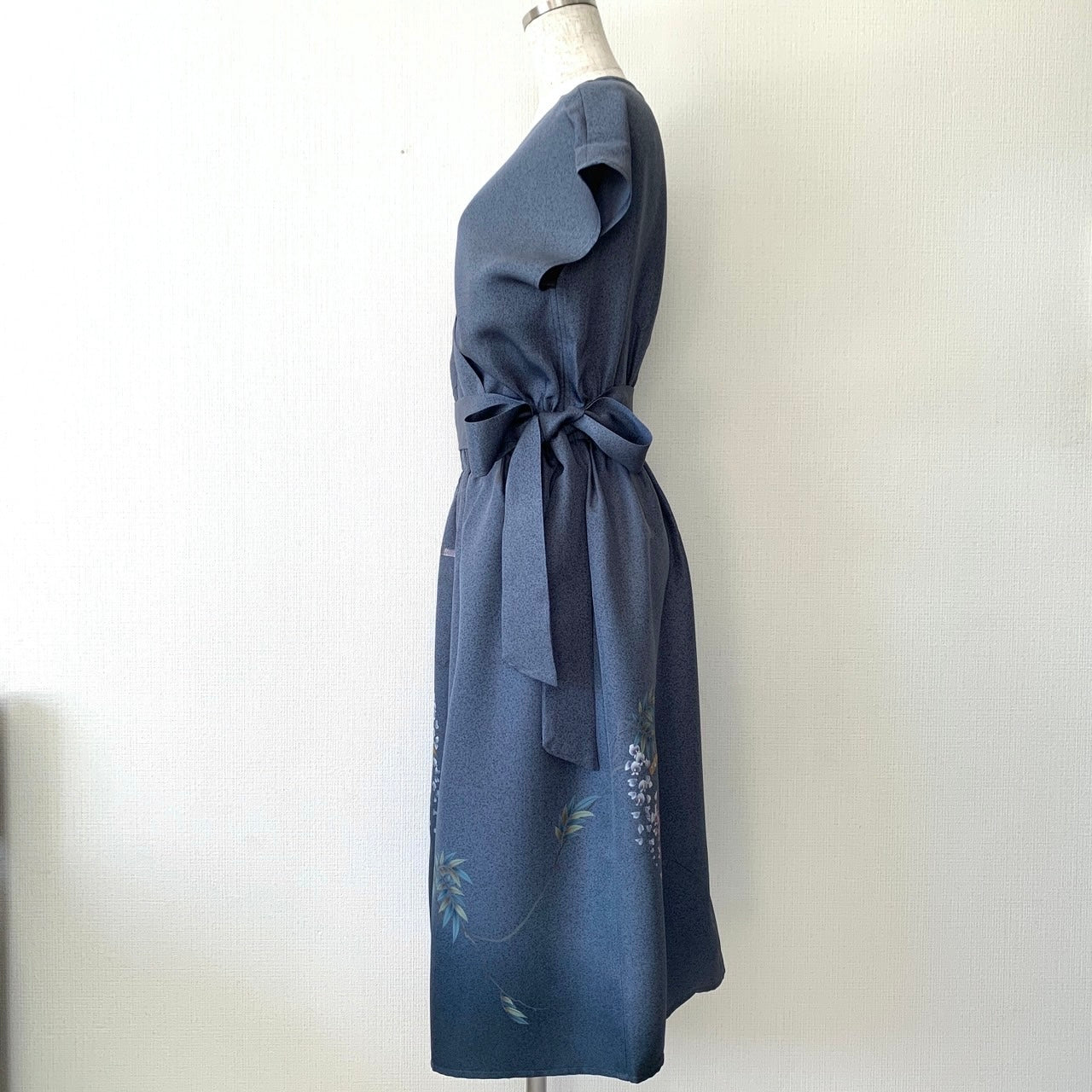 Silk Kimono dress, Houmongi訪問着, Handcrafted, Upcyced #pre28