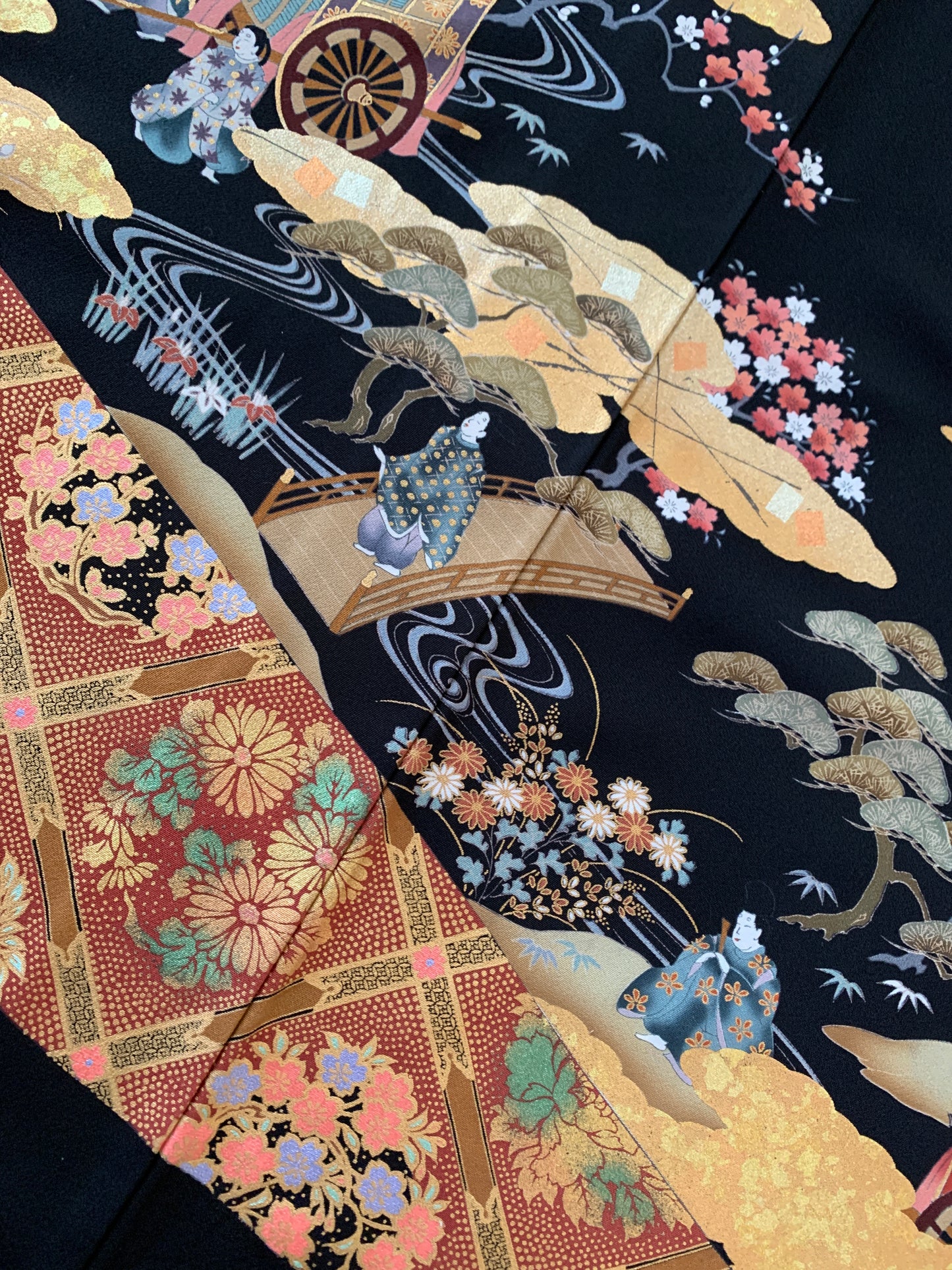 Kimono fabric for custom dress order, fabric#106