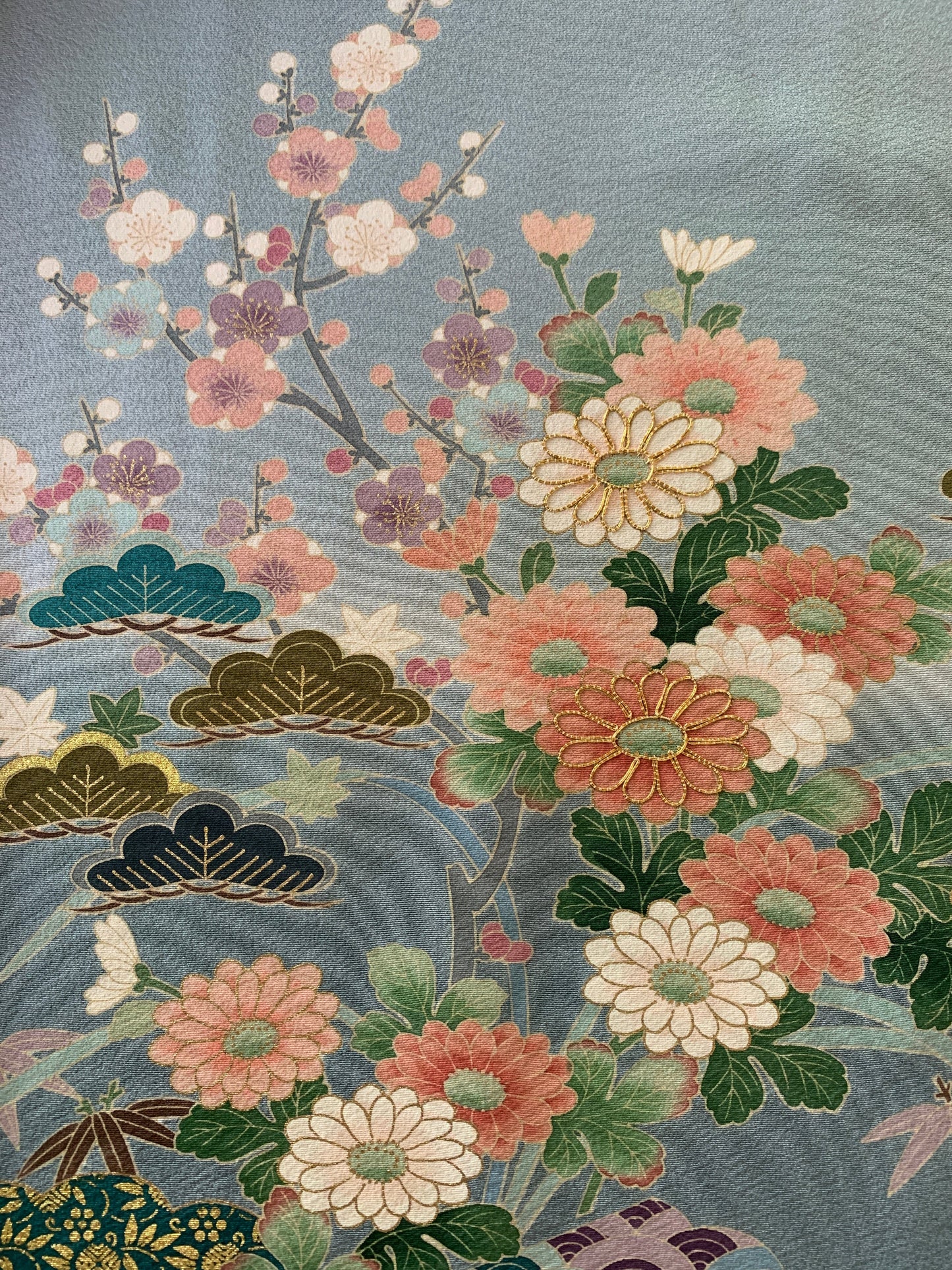 Kimono fabric for custom dress order, fabric #114