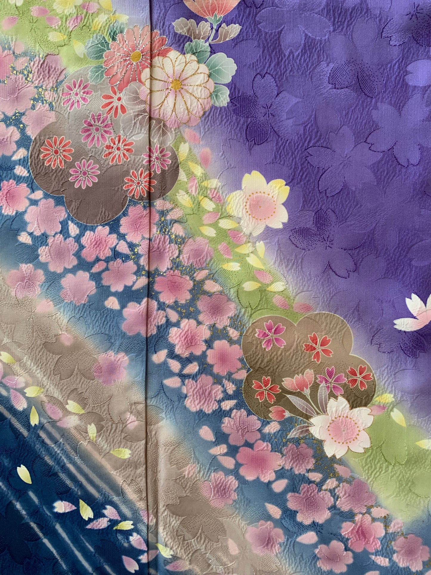 Kimono fabric for custom dress order, fabric#119 , Furisode(振袖)