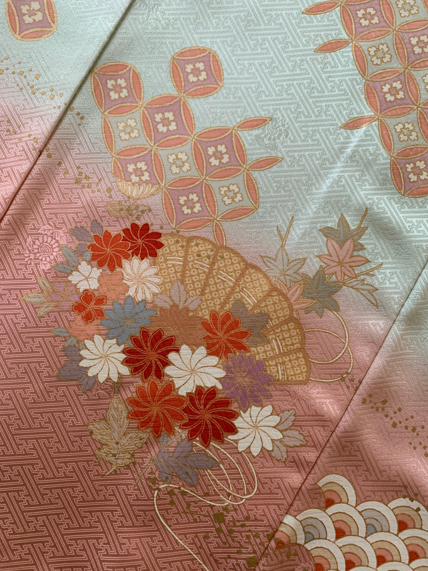 Kimono fabric for custom dress order, fabric#126