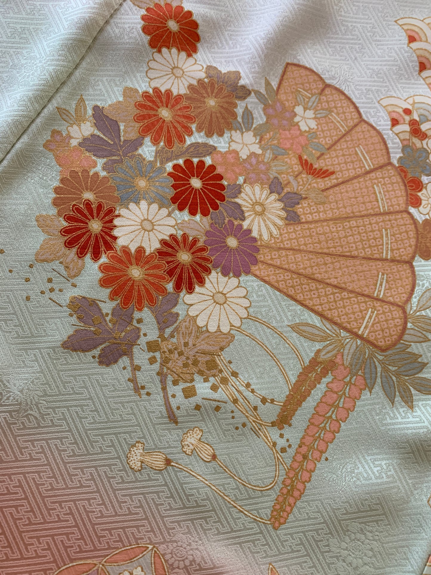 Kimono fabric for custom dress order, fabric#126