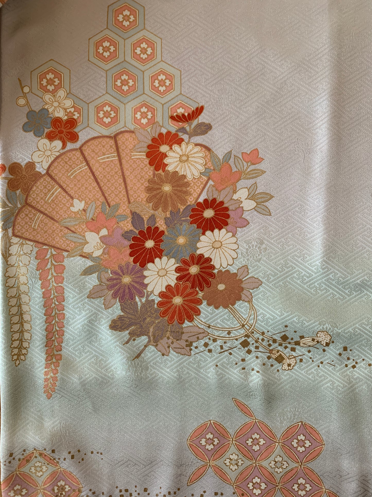 Kimono fabric for custom dress order, fabric#126