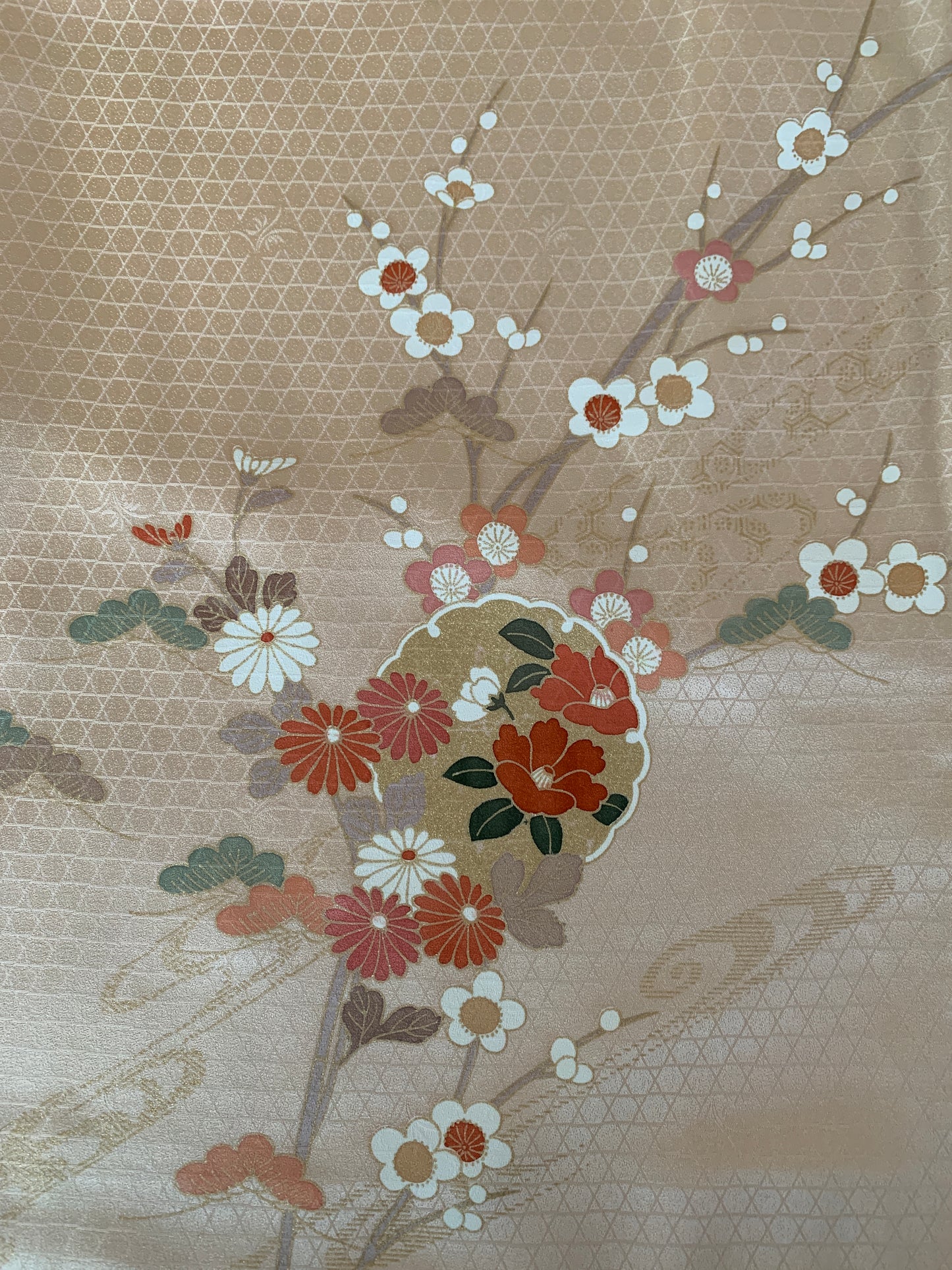 Kimono fabric for custom dress order, fabric#128