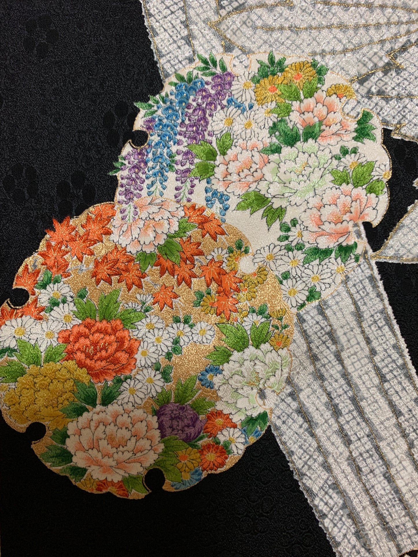 Kimono fabric for custom dress order, fabric#138 Furisode 振袖