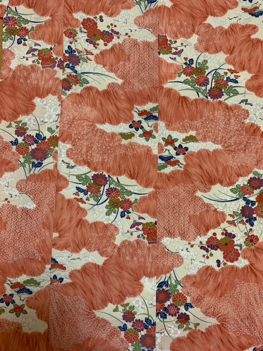 Kimono fabric for custom dress order, fabric#145