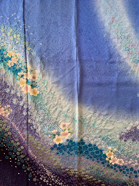 Kimono fabric for custom dress order, fabric#148 Furisode (振袖)