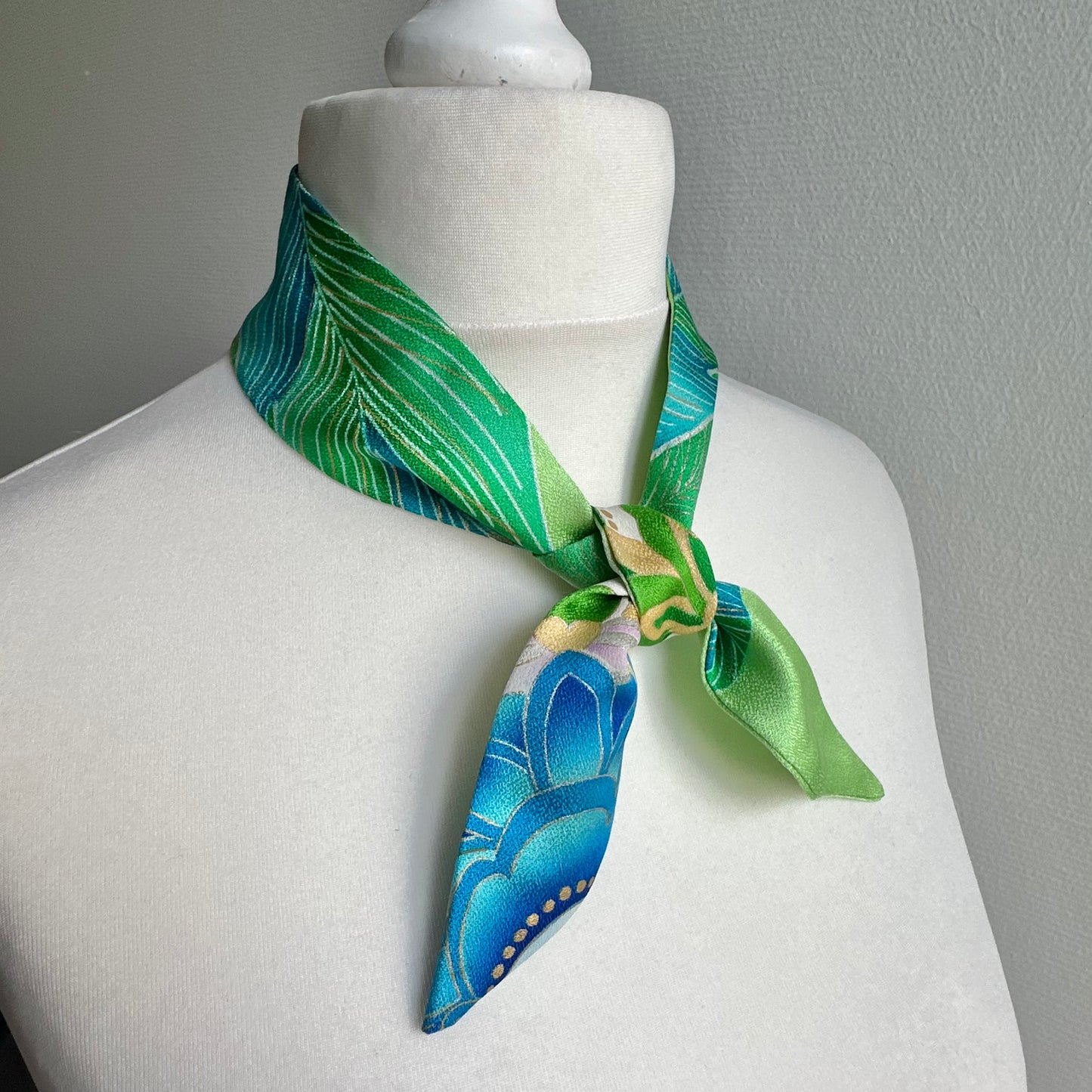 Silk Kimono Ribbon, small scarf, #5004