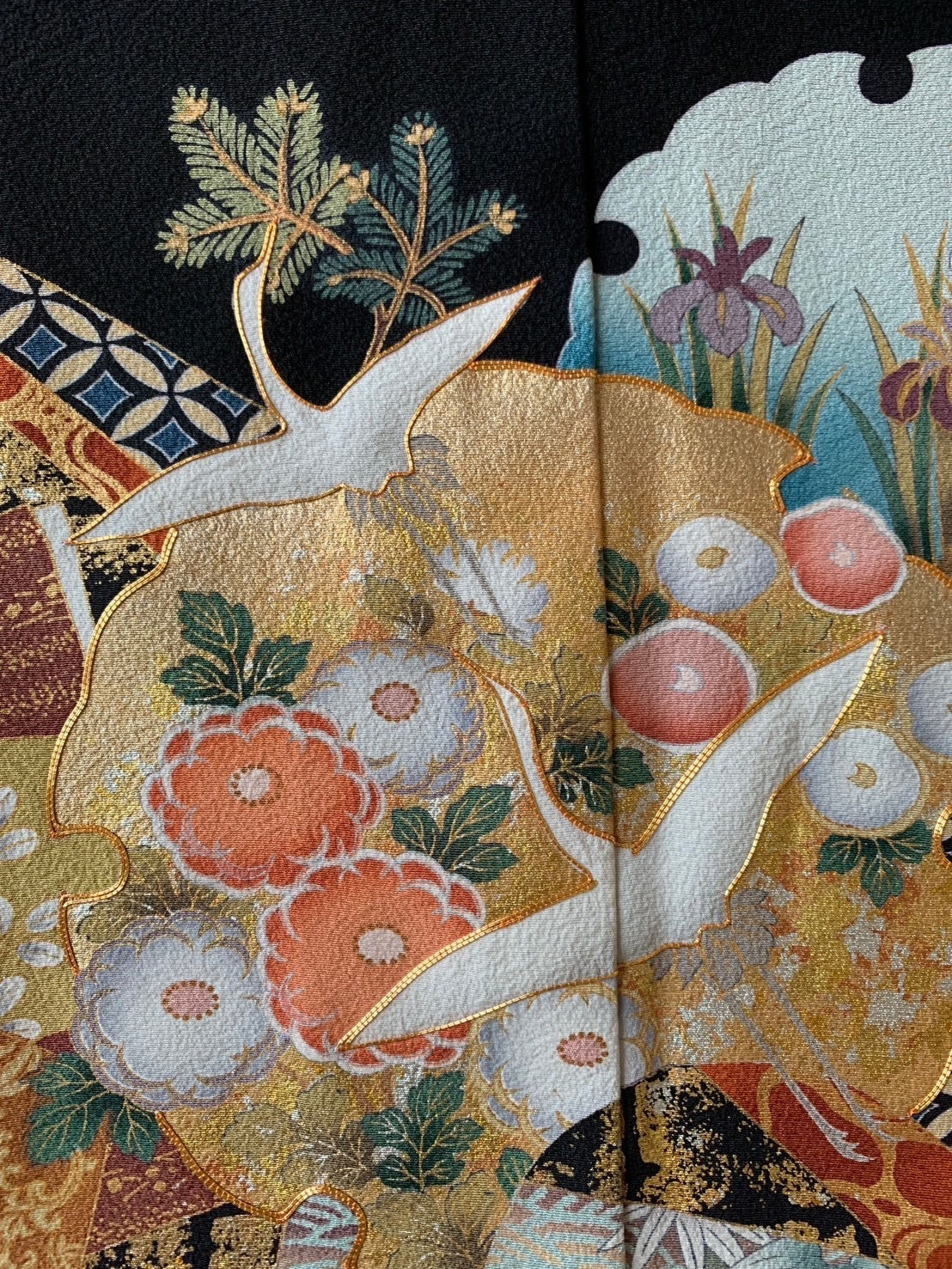 Kimono fabric for custom dress order, fabric#153