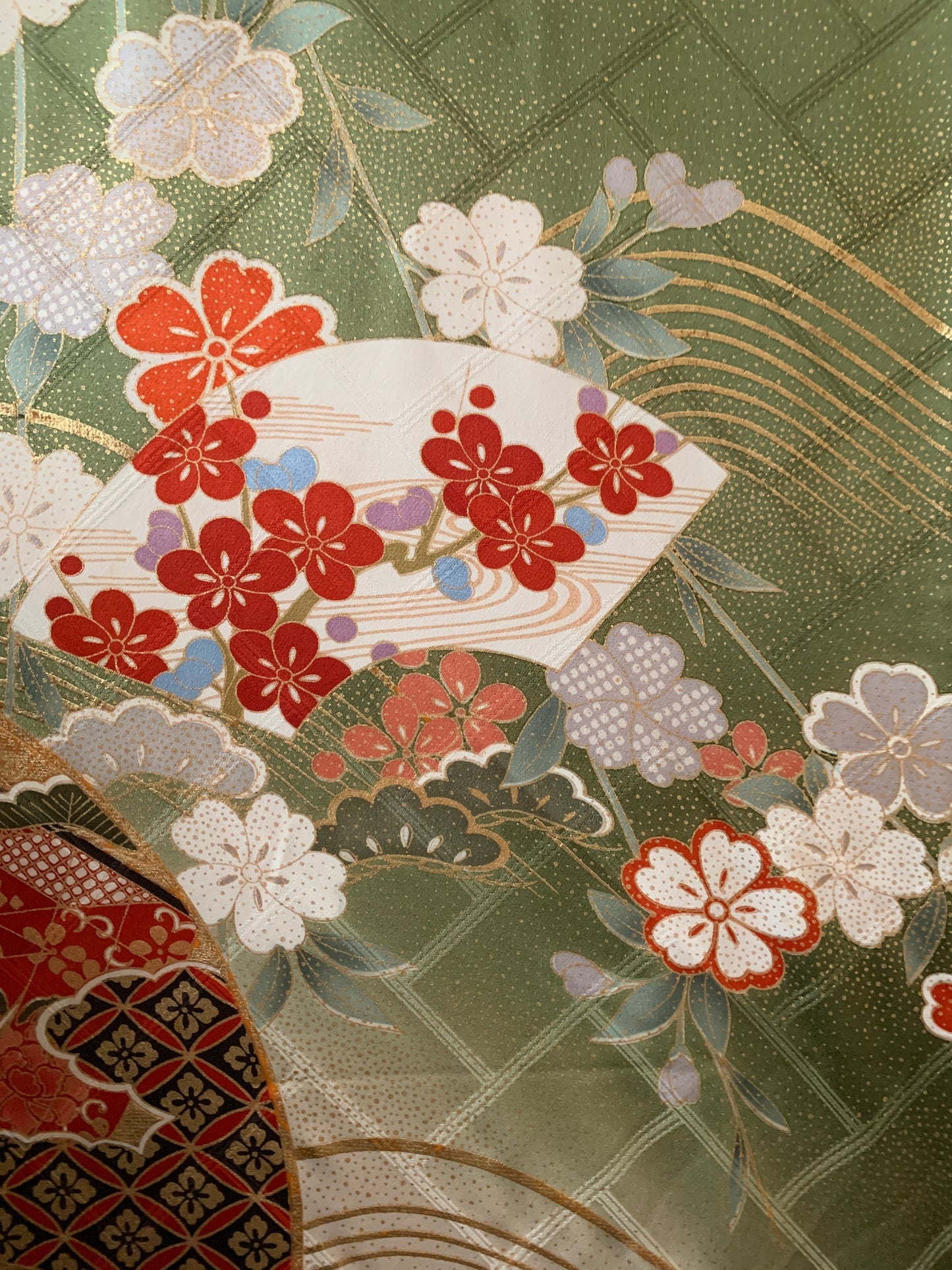 Kimono fabric for custom dress order, fabric#156