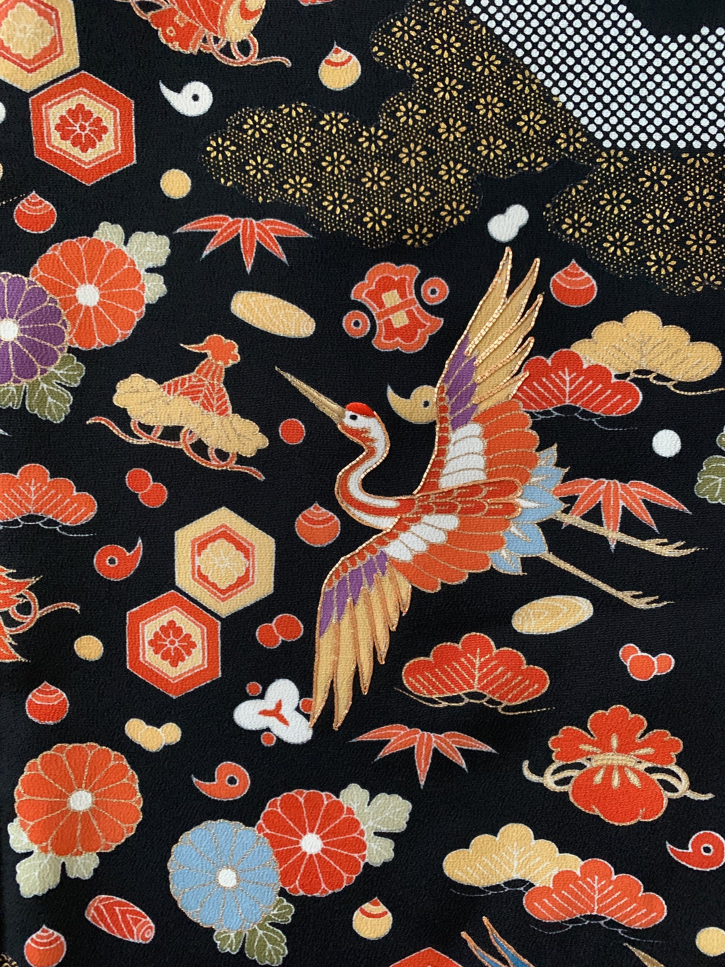 Kimono fabric for custom dress order, fabric#159