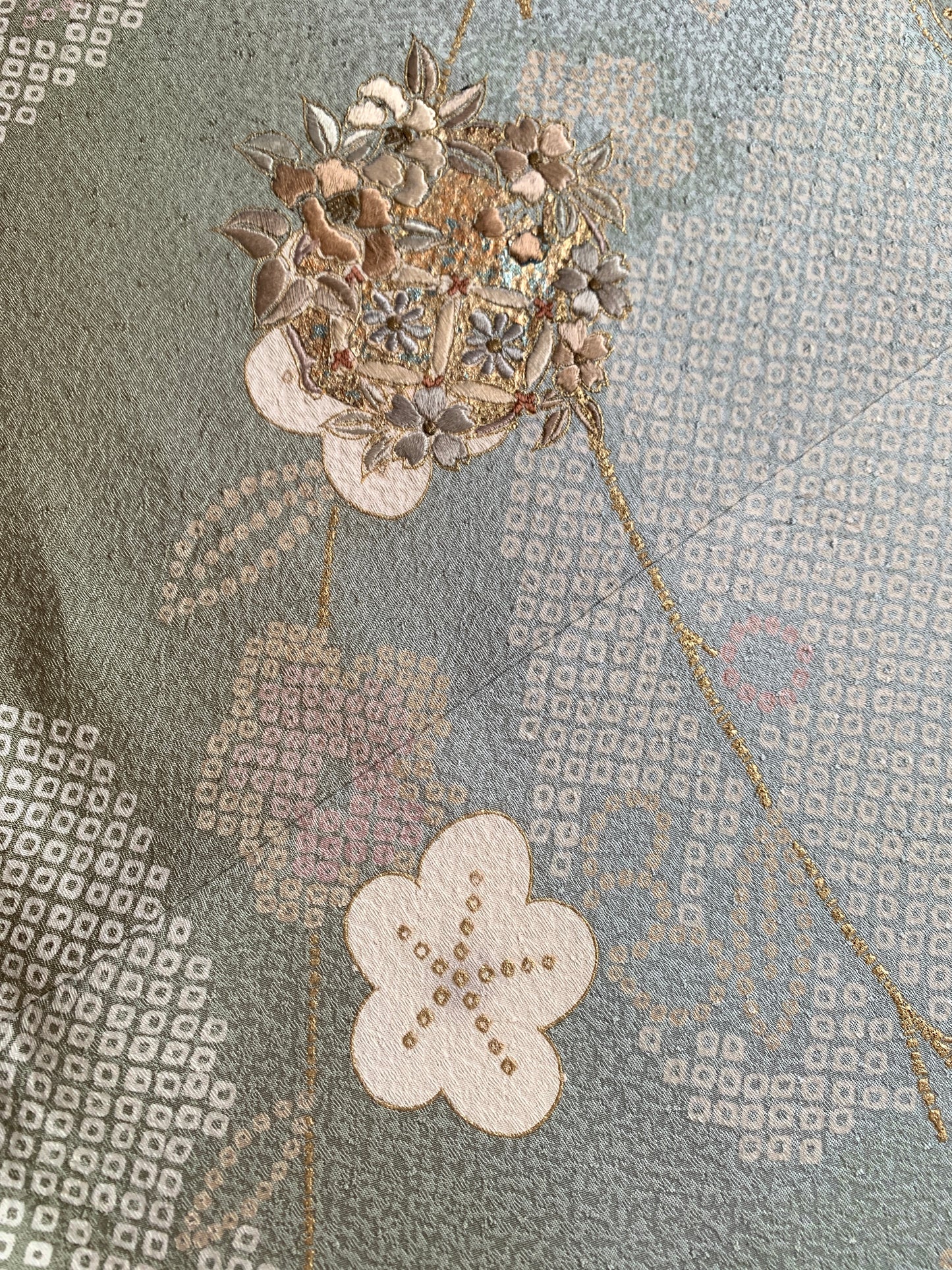 Kimono fabric  for custom  dress order #39