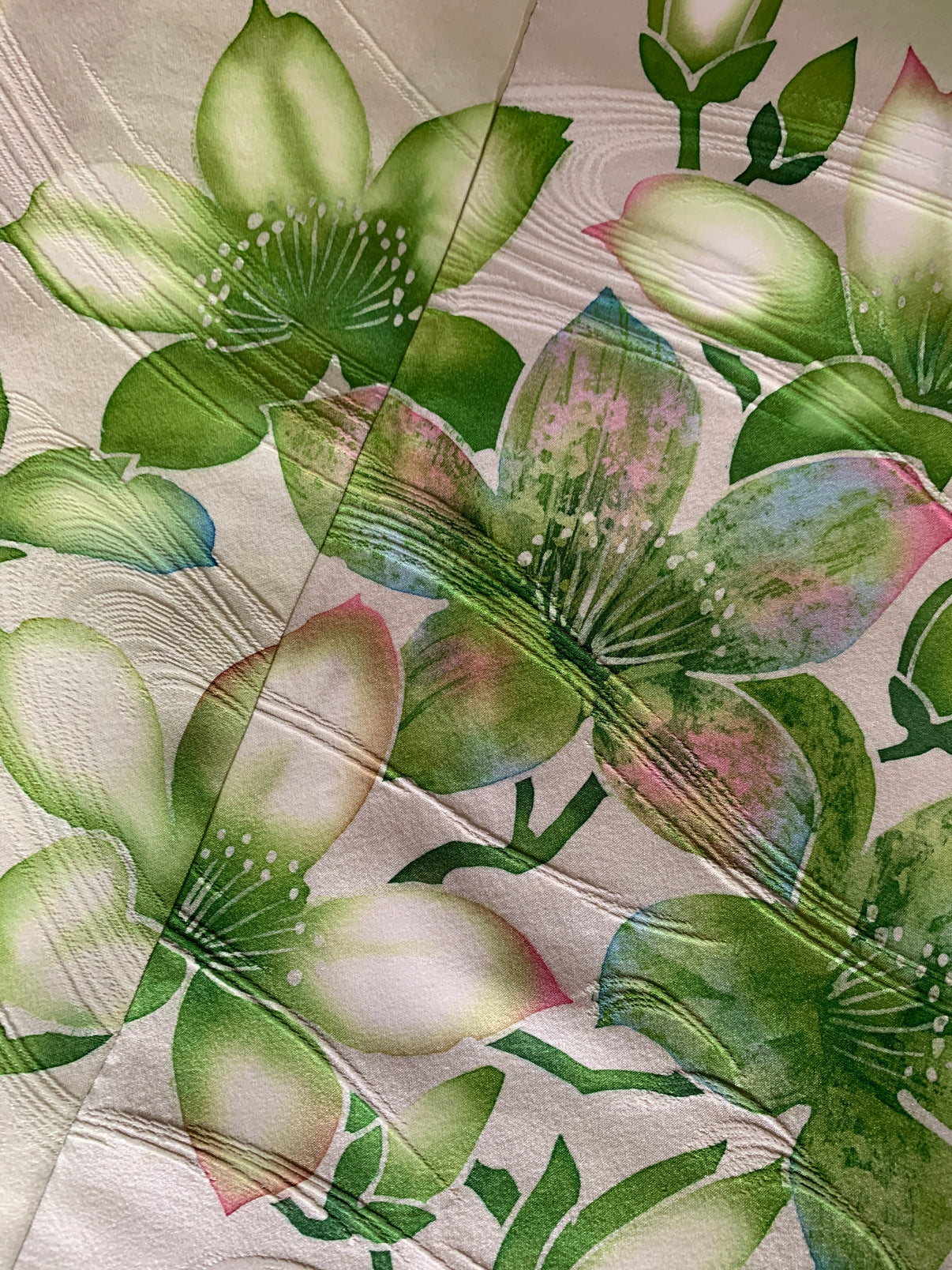 Kimono fabric for custom dress order, fabric 51 WaMiyabi