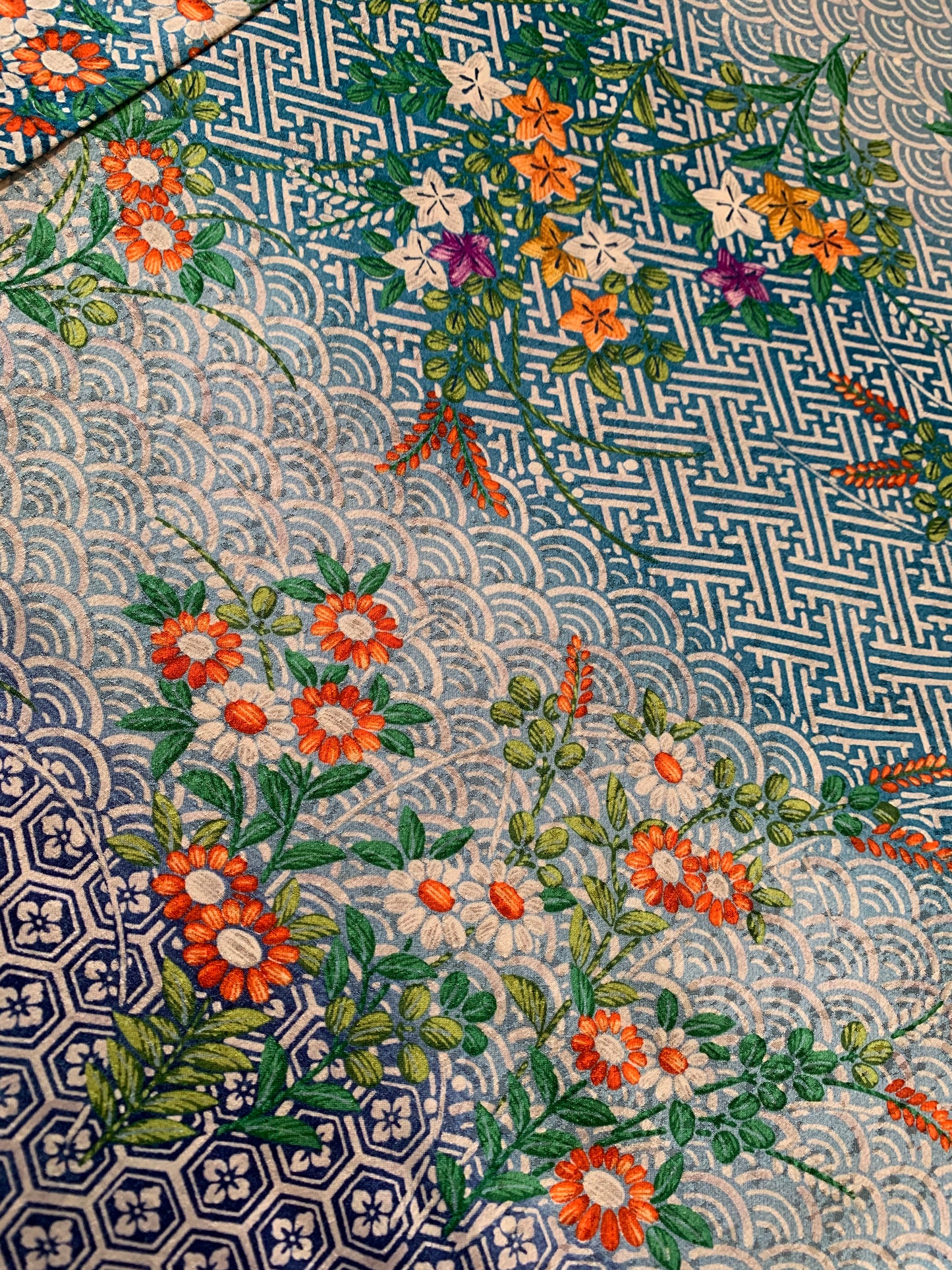 Kimono fabric for custom dress order, fabric #57