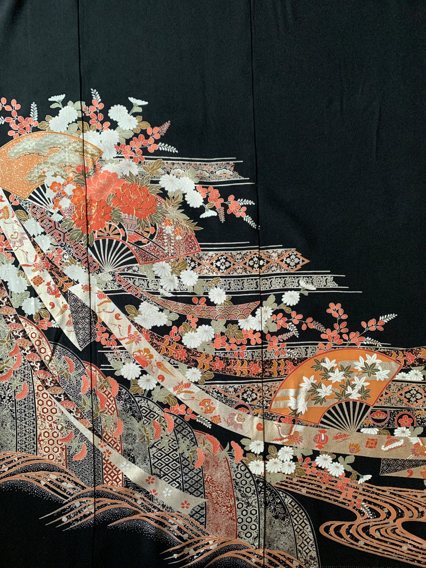Kimono fabric for custom dress order, fabric #69