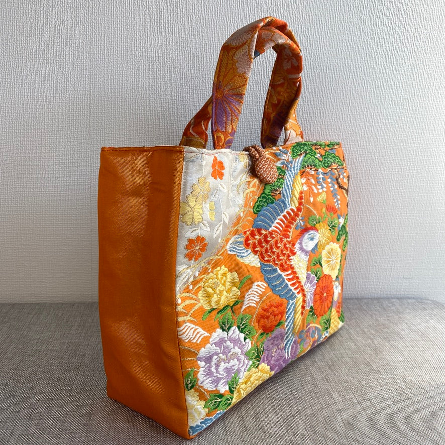 Silk Obi Hand Bag, Handcrafted, Upcycled