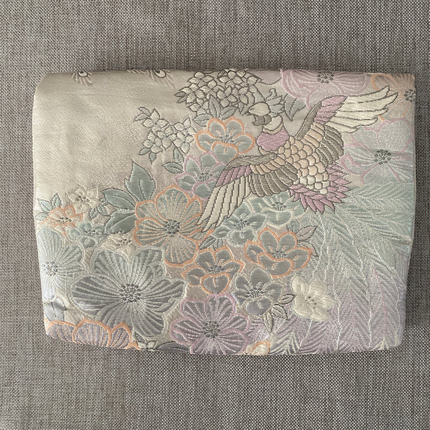 Silk Obi Pouch, Clutch, Handcrafted, Upcycled