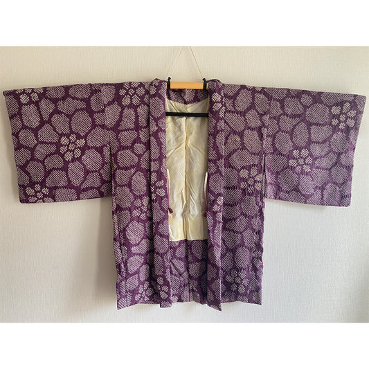 Veste kimono femme vintage, haori, shibori