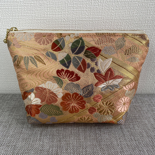 Silk Obi Pouch, Handcrafted, Upcycled